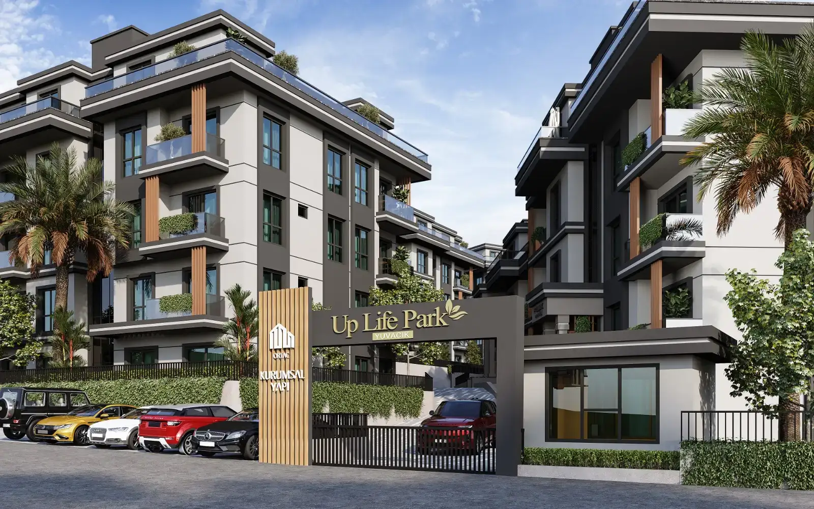 Up Life Park site girişi ve kontrollü giriş kapısı